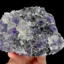 Natural Clean Purple Green Fluorite,Ladder Pattern Mineral Specimen:Xianghualing,China (120*30*70mm) - image 3