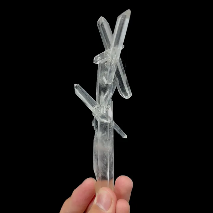 Natural Clear Crystal,Quartz Cluster Mineral Specimen:SICHUAN China (15*150*60mm) - image 2
