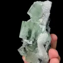 Natural Clear Green Fluorite,Ladder Pattern Mineral Specimen:XIANGHUALING (85*45*35mm) - image 4
