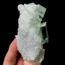 Natural Clear Green Fluorite,Ladder Pattern Mineral Specimen:XIANGHUALING (85*45*35mm) - image 3