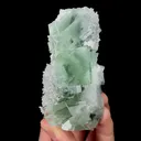 Natural Clear Green Fluorite,Ladder Pattern Mineral Specimen:XIANGHUALING (85*45*35mm) - image 1