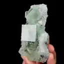 Natural Clear Green Fluorite,Ladder Pattern Mineral Specimen:XIANGHUALING (85*45*35mm) - image 2