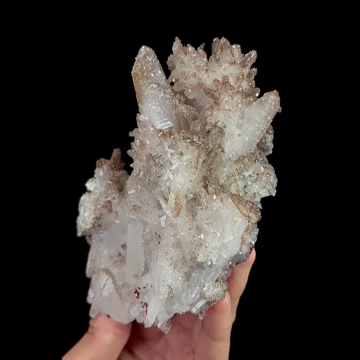 Natural Clear Quartz and Goethite, Mineral Specimen:Daye,Hubei (100*150*80MM) - image 2