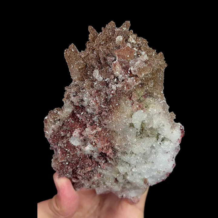 Natural Clear Quartz and Goethite, Mineral Specimen:Daye,Hubei (100*150*80MM) - image 4