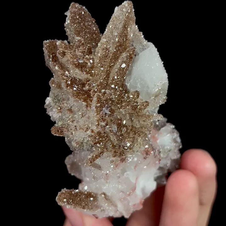 Natural Clear Quartz and Goethite, Mineral Specimen:Daye,Hubei (60*40*75MM) - image 3