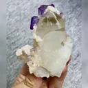Natural Clear Quartz and Purple Cubic Fluorite Symbiosis comes from Yaogangxian,Hunan 60*75*40MM - image 1
