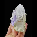 Natural Clear Quartz and Purple Fluorite Symbiosis comes from Yaogangxian,Hunan 65*50*90MM - image 2