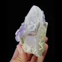 Natural Clear Quartz and Purple Fluorite Symbiosis comes from Yaogangxian,Hunan 65*50*90MM - image 4