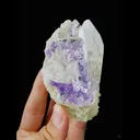 Natural Clear Quartz and Purple Fluorite Symbiosis comes from Yaogangxian,Hunan 65*50*90MM - image 3