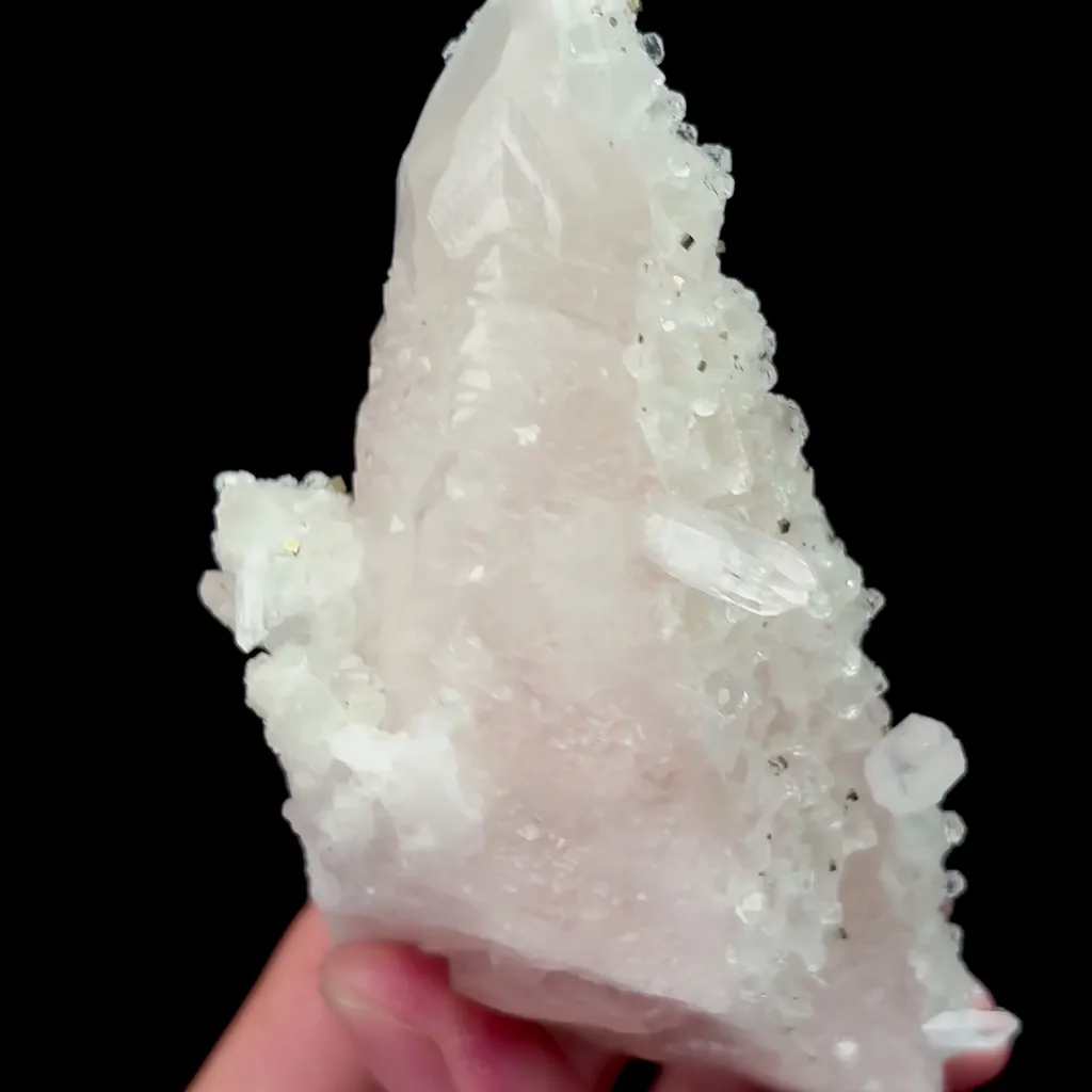 Natural Clear Quartz and Pyrite and Calcite Symbiosis comes from Hunan,China 60*95*40MM - image 3