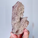 Natural Clear Quartz and Red Calcite, Mineral Specimen: Daye,Hubei (30*95*50MM) - image 2