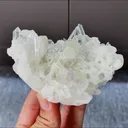 Natural Clear Quartz Cluster and Barite Symbiosis comes from Jinkouhe,Sichuan 105*85*50MM - image 4