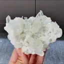 Natural Clear Quartz Cluster and Barite Symbiosis comes from Jinkouhe,Sichuan 105*85*50MM - image 1
