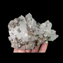 Natural Clear Quartz Cluster and Calcite, Mineral Specimen: Inner Mongolia,China (115*70*40MM) - image 2