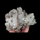 Natural Clear Quartz Cluster and Calcite, Mineral Specimen: Inner Mongolia,China (115*70*40MM) - image 3