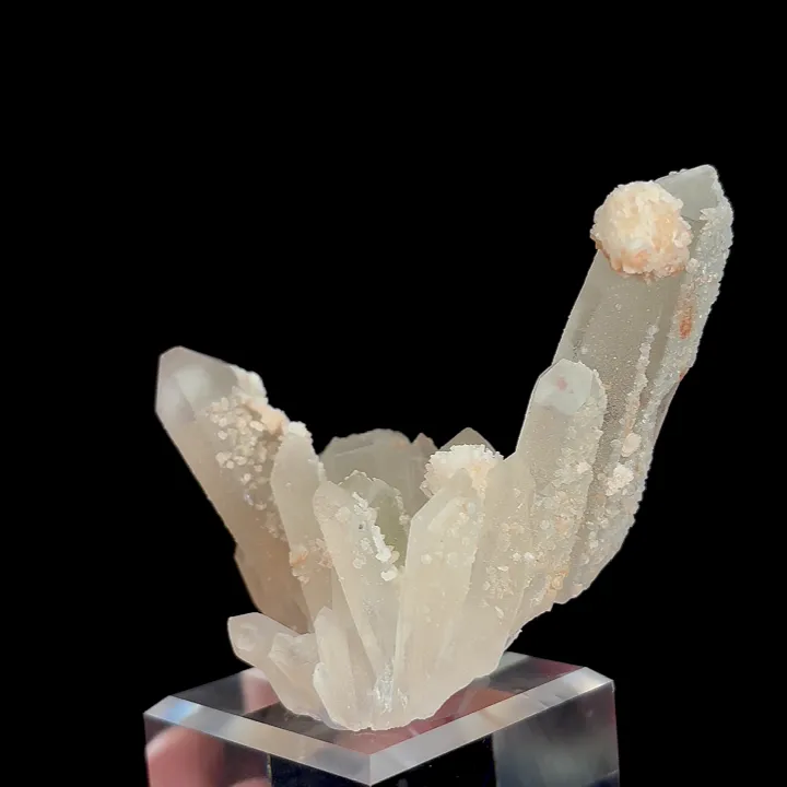 Natural Clear Quartz Cluster and Calcite, Mineral Specimen:Inner Mongolia,China (50*40*55MM) - image 3
