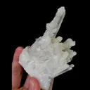 Natural Clear Quartz Cluster and Calcite, Mineral Specimen:Sichuan,China (55*70*55MM) - image 5