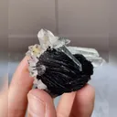 Natural Clear Quartz Cluster and Specularite Symbiosis comes from Jinlong,Guangdong 55*35*35MM - image 4