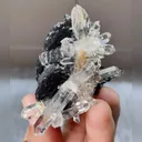 Natural Clear Quartz Cluster and Specularite Symbiosis comes from Jinlong,Guangdong 55*35*35MM - image 1
