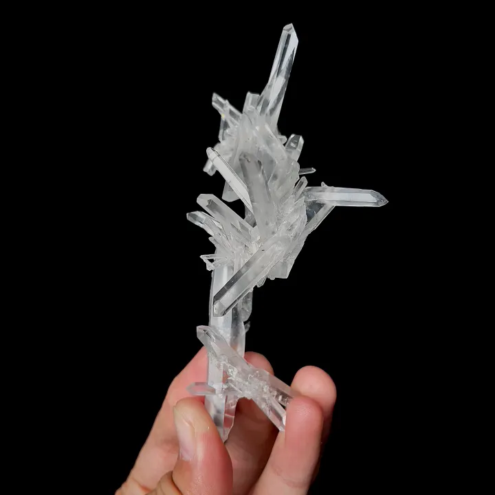 Natural Clear Quartz Cluster, Mineral Specimen: Inner Mongolia,China (70*115*50MM) image