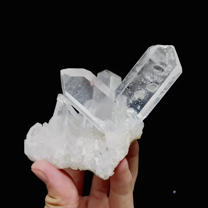 Natural Clear Quartz Cluster ,Mineral Specimen: Inner Mongolia,China (80*85*55mm) - image 4