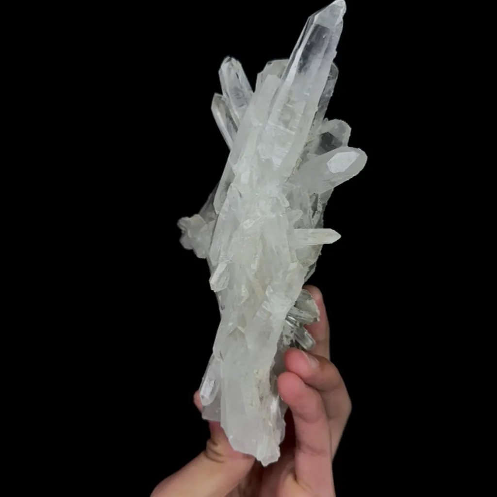 Natural Clear Quartz Cluster, Mineral Specimen:Inner Mongolia,China (135*170*70MM) image