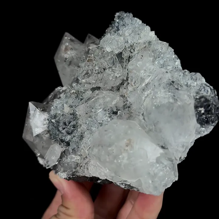 Natural Clear Quartz Cluster, Mineral Specimen:Jinlong,Guangdong (110*90*45MM) - image 3