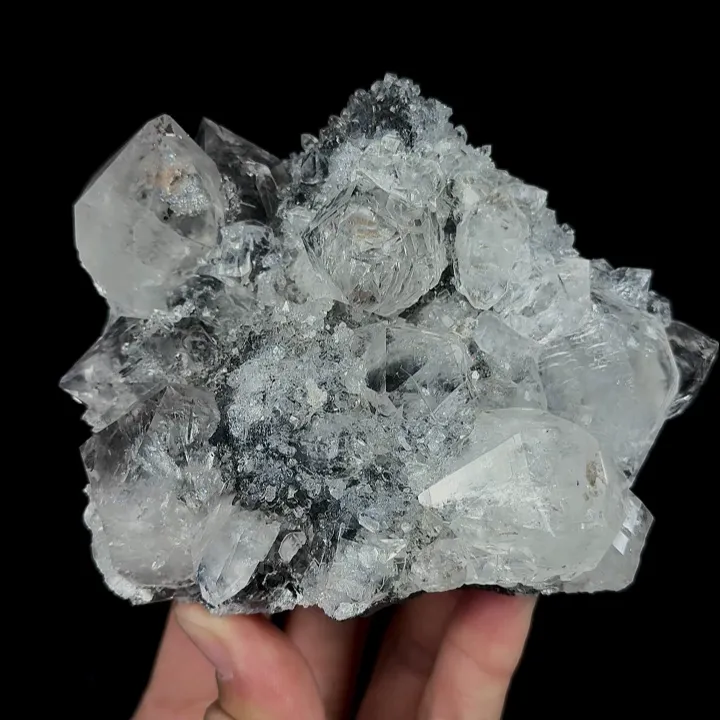 Natural Clear Quartz Cluster, Mineral Specimen:Jinlong,Guangdong (110*90*45MM) image