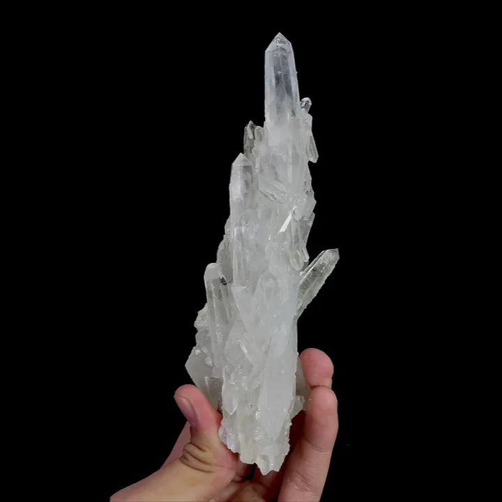 Natural Clear Quartz Cluster, Mineral Specimen:Yaogangxian,Hunan (55*170*50MM) image