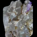 Natural Clear Quartz Cluster with Calcite and Purple Fluorite, Mineral Specimen: Yaogangxian,Hunan (90*130*60MM) - image 3