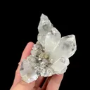 Natural Clear Quartz Cluster with Purple Fluorite, Mineral Specimen:Yaogangxian,Hunan (75*60*70MM) - image 4
