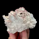 Natural Clear Quartz Cluster with Red Calcite, Mineral Specimen:Daye,Hubei (95*90*45MM) - image 2