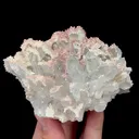 Natural Clear Quartz Cluster with Red Calcite, Mineral Specimen:Daye,Hubei (95*90*45MM) - image 5