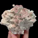 Natural Clear Quartz Cluster with Red Calcite, Mineral Specimen:Daye,Hubei (95*90*45MM) - image 3