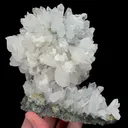 Natural Clear Quartz Clusters and Calcite, Mineral Specimen: Fujian,China  (105*115*50MM) - image 1