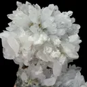 Natural Clear Quartz Clusters and Calcite, Mineral Specimen: Fujian,China  (105*115*50MM) - image 3