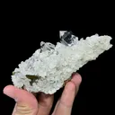 Natural Clear Quartz Clusters and Calcite, Mineral Specimen: Guizhou,China (50*110*30MM) - image 2
