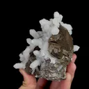 Natural Clear Quartz Clusters and Calcite, Mineral Specimen: Inner Mongolia,China (100*85*90MM) - image 2