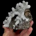 Natural Clear Quartz Clusters and Calcite, Mineral Specimen: Inner Mongolia,China (100*85*90MM) - image 5