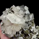Natural Clear Quartz Clusters and Calcite, Mineral Specimen: Inner Mongolia,China (140*105*65MM) - image 3