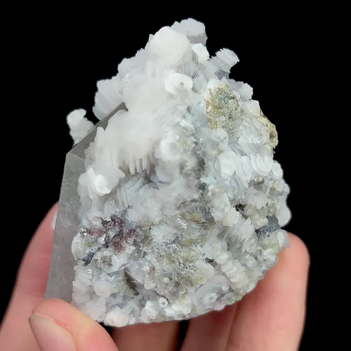 Natural Clear Quartz Tower and Flaky Calcite, Mineral Specimen: Yaogangxian,Hunan (45*55*45MM) - image 4