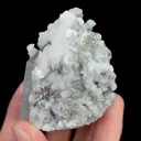 Natural Clear Quartz Tower and Flaky Calcite, Mineral Specimen: Yaogangxian,Hunan (45*55*45MM) - image 4