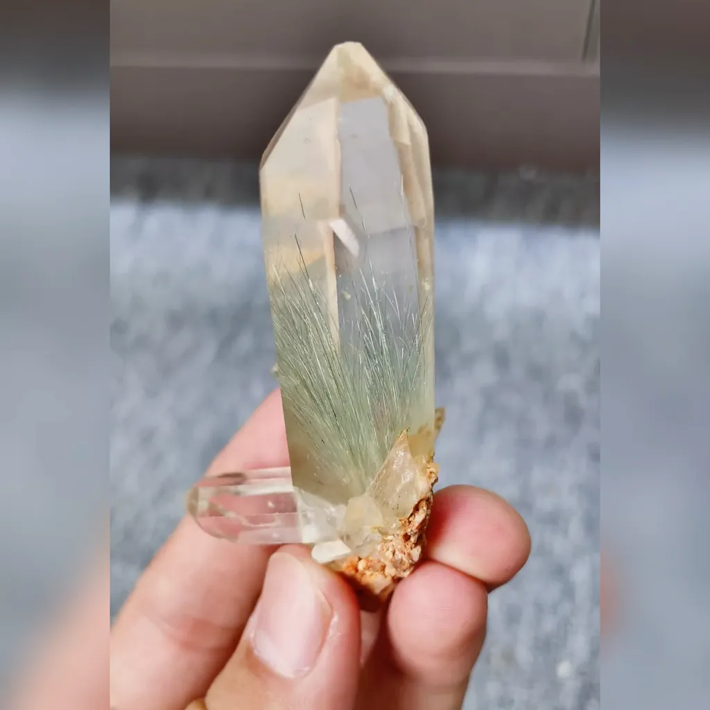 Natural Clear Quartz Tower and Rutilated Quartz comes from Madagascar 30*35*75MM - image 3