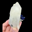 Natural Clear Quartz Tower with Fluorite and Wolframite, Mineral Specimen: Yaogangxian,Hunan (85*100*35MM) - image 3