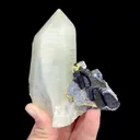 Natural Clear Quartz Tower with Fluorite and Wolframite, Mineral Specimen: Yaogangxian,Hunan (85*100*35MM) - image 2