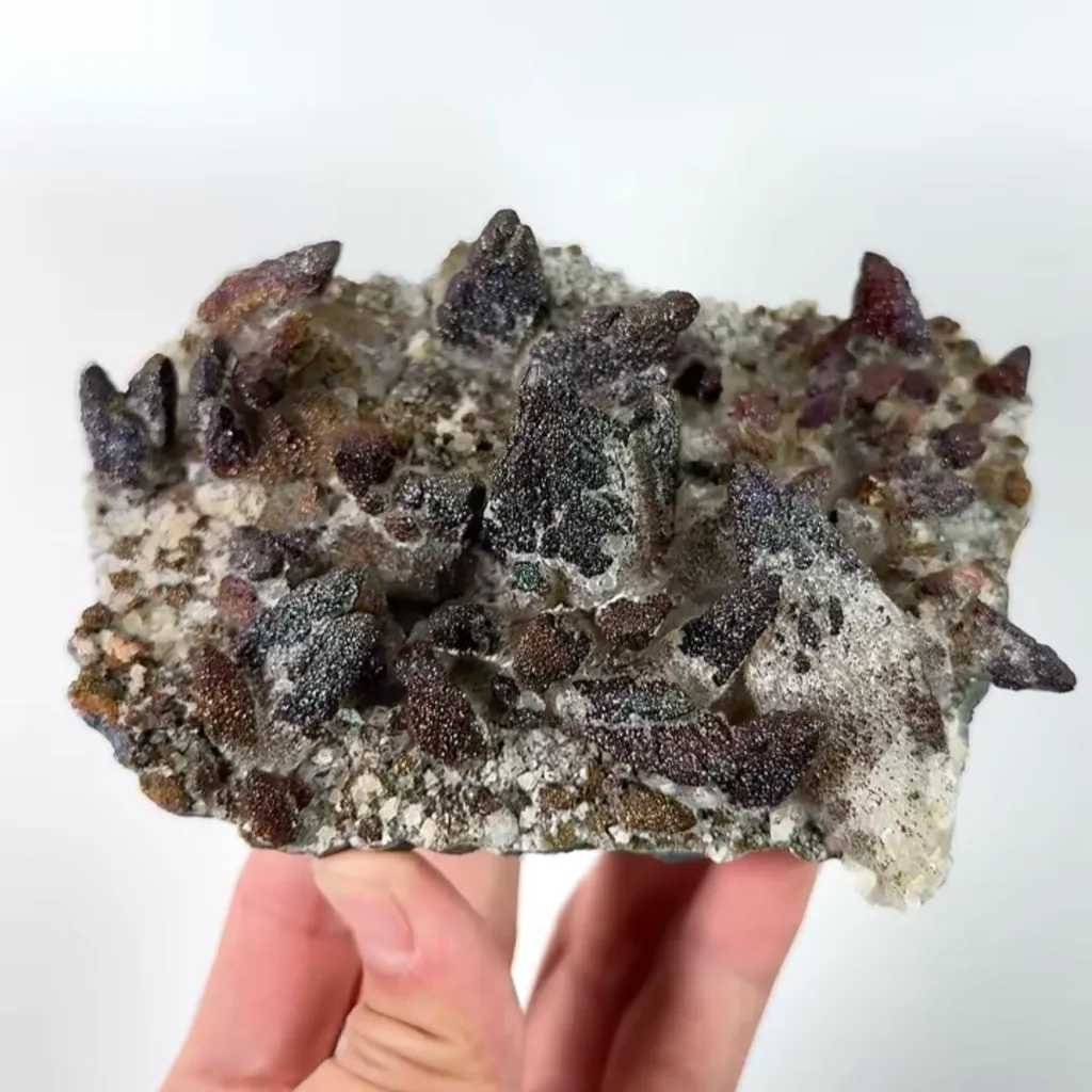Natural Colored Pyrite and Calcite , Mineral Specimen:Daye,Hubei (130*90*65MM) - image 5