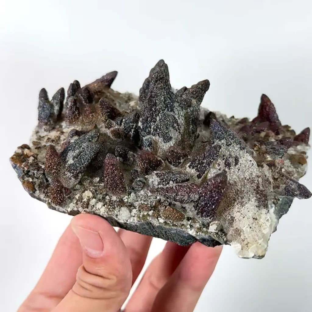Natural Colored Pyrite and Calcite , Mineral Specimen:Daye,Hubei (130*90*65MM) - image 2