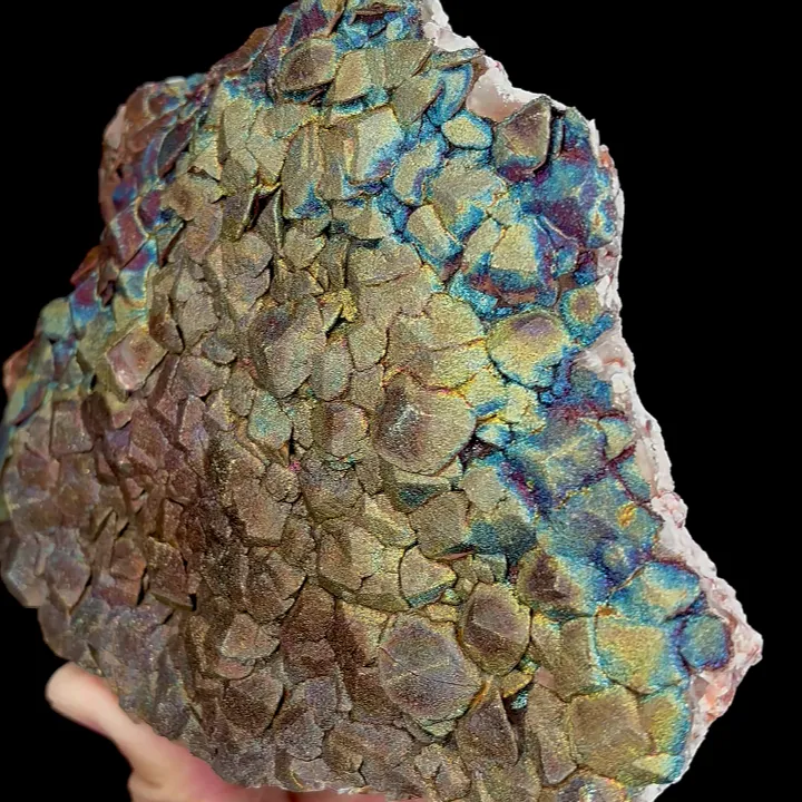 Natural Colored Pyrite and Calcite, Mineral Specimen:Daye,Hubei (150*120*25MM) - image 3