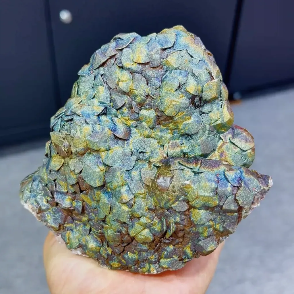Natural Colored Pyrite comes from Daye,Hubei 135*115*70MM image