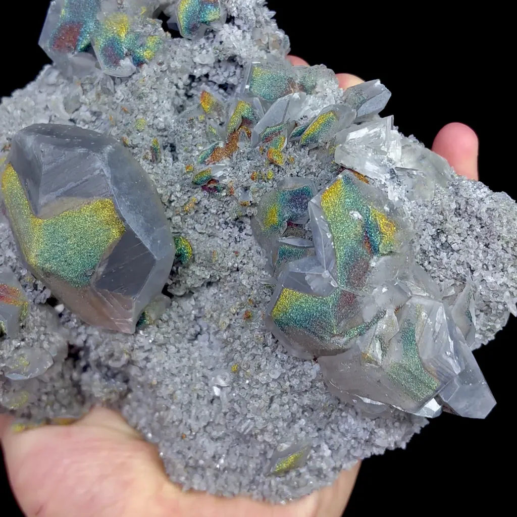 Natural Colorful Mercedes Calcite Mineral Specimen,High Quality Specimen,FUJIAN,CHINA(170*135*70mm) - image 2